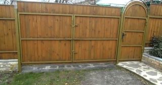 Купить распашные ворота деревянные Елец, цена от 2797 руб.